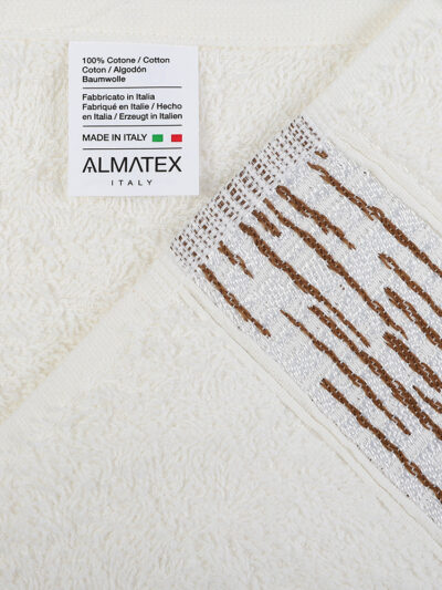 Набор из двух махровых полотенец "ALMATEX" Артикул: Нью Йорк (молочный)